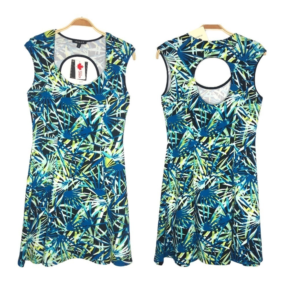 Jessica Peek-A-Boo-Back Fit & Flare Midi Dress